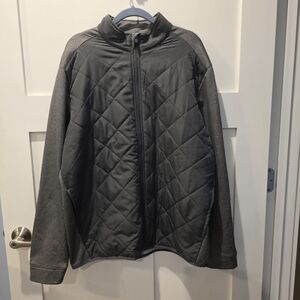 Callaway Weather Series Quilted Fleece Full Zip Golf Jacket XL Gray Hybrid